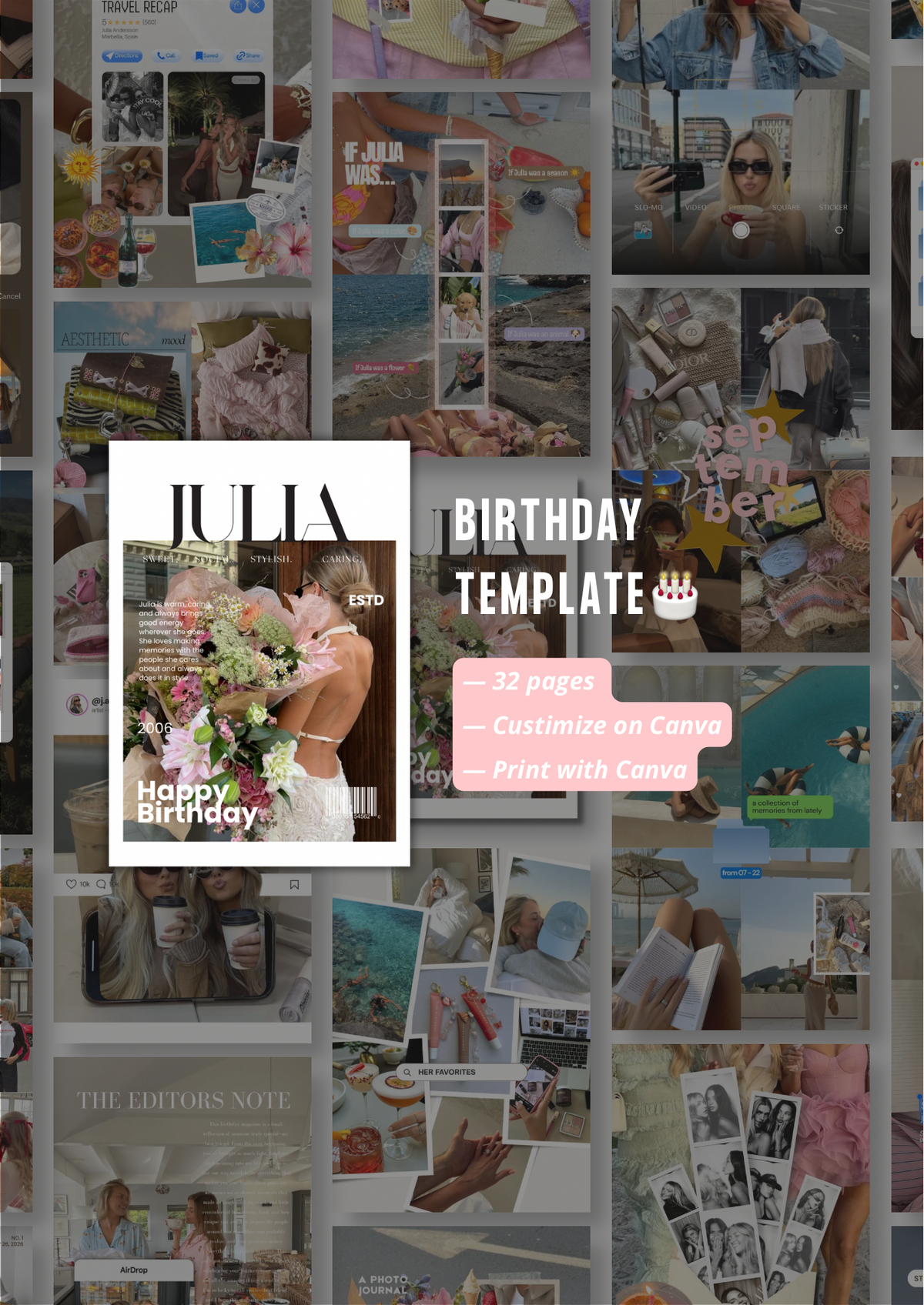 🎂 Birthday Magazine - Template