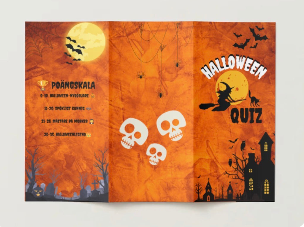 🎃 Halloween Quiz - För äldre