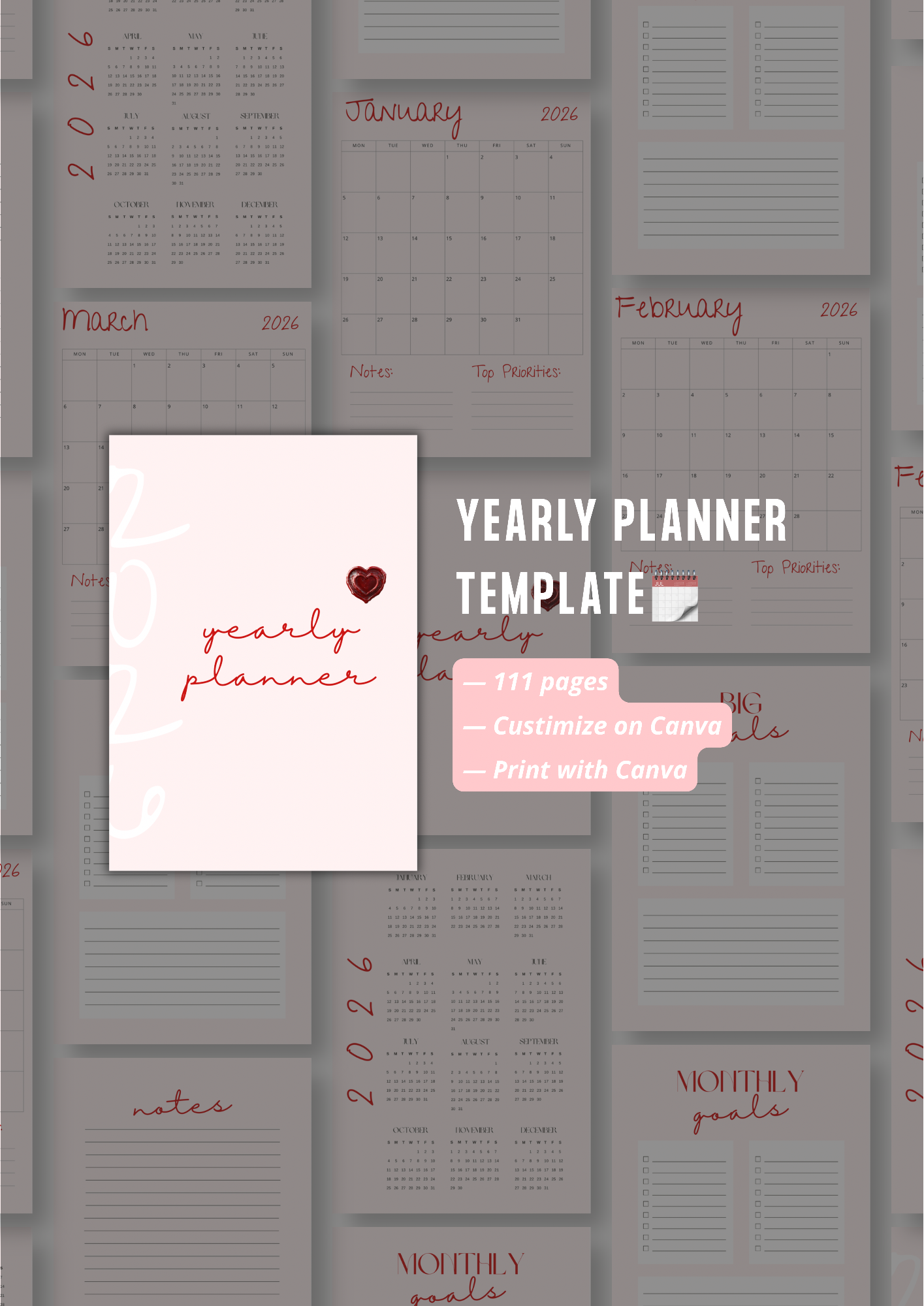 🗓️ Yearly Planner