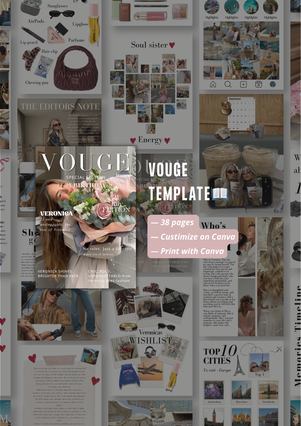 📖 Vouge Magazine Template