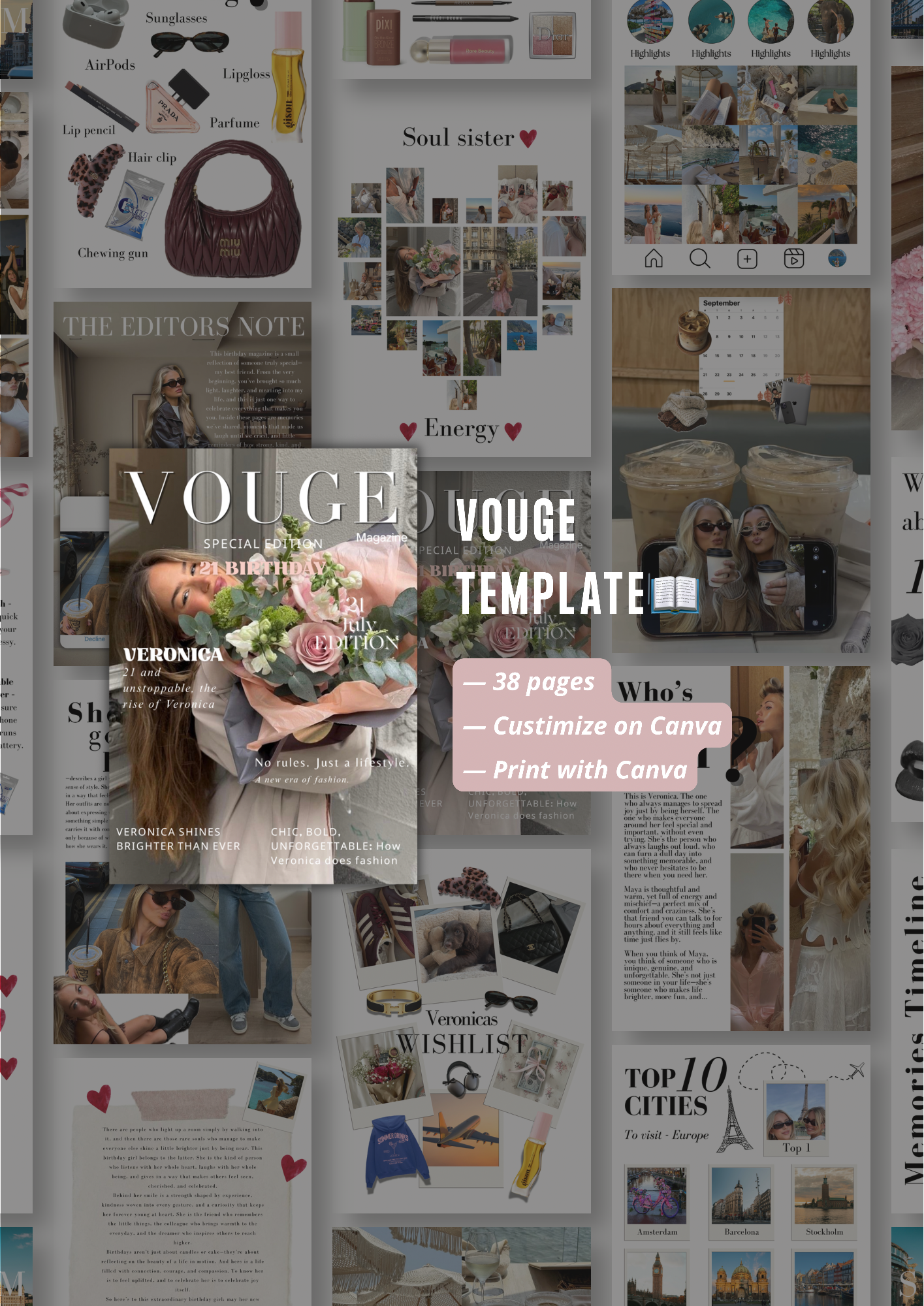 📖 Vouge Magazine Template