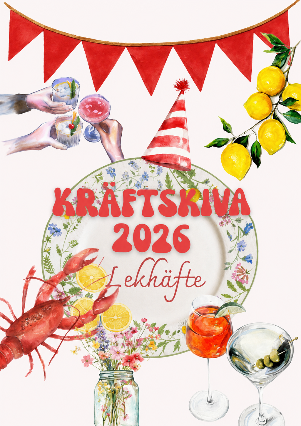 🦞Kräftskiva - Lekhäfte