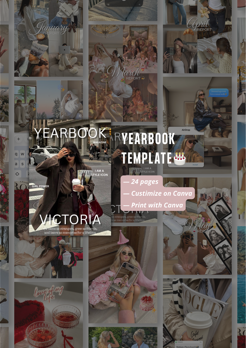 📖 Yearbook Template - (English/Svenska)
