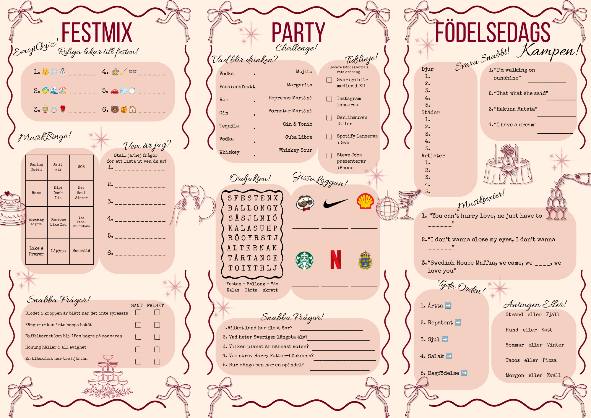 🥂 Partykrysset 1.0