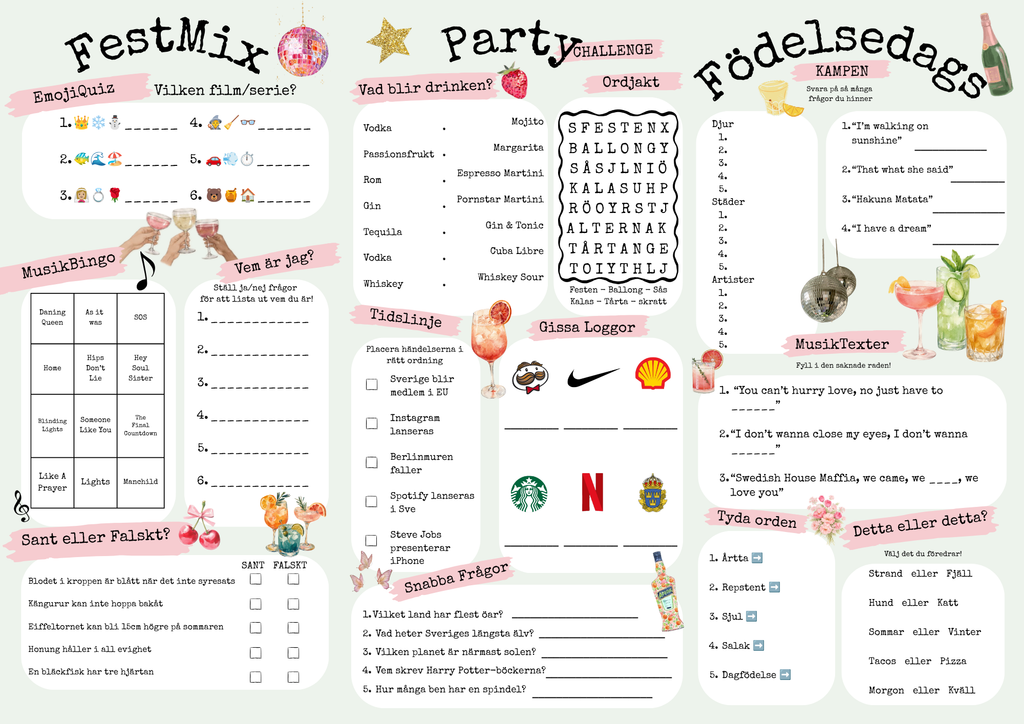 🥂 Partykrysset 2.0