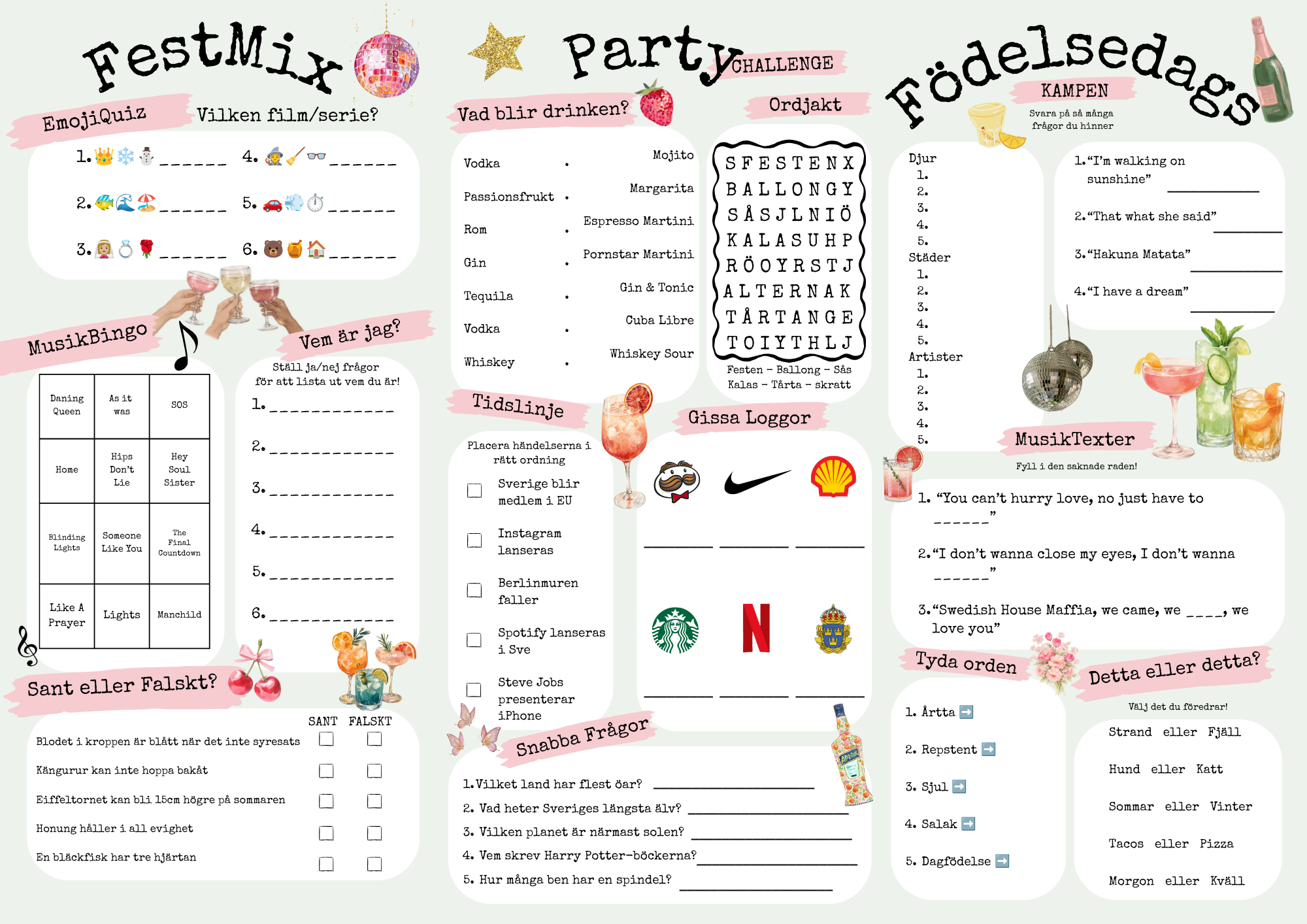 🥂 Partykrysset 2.0