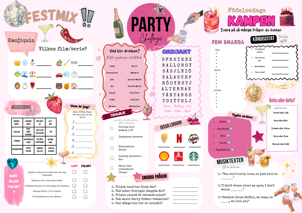 🥂 Partykrysset 3.0