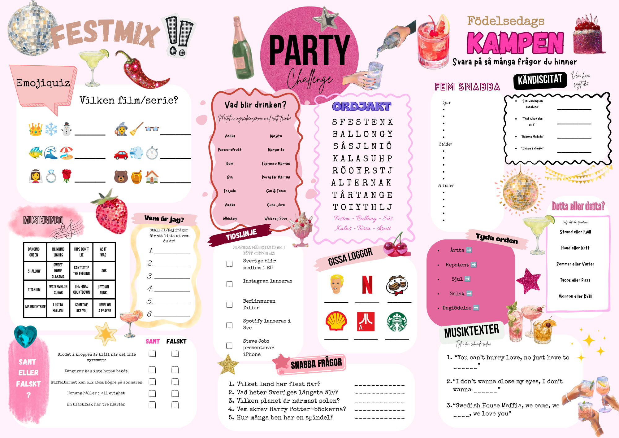 🥂 Partykrysset 3.0
