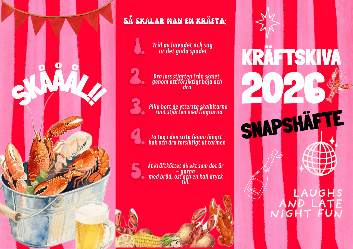 🦞 Kräftskiva - Sånghäfte 2.0