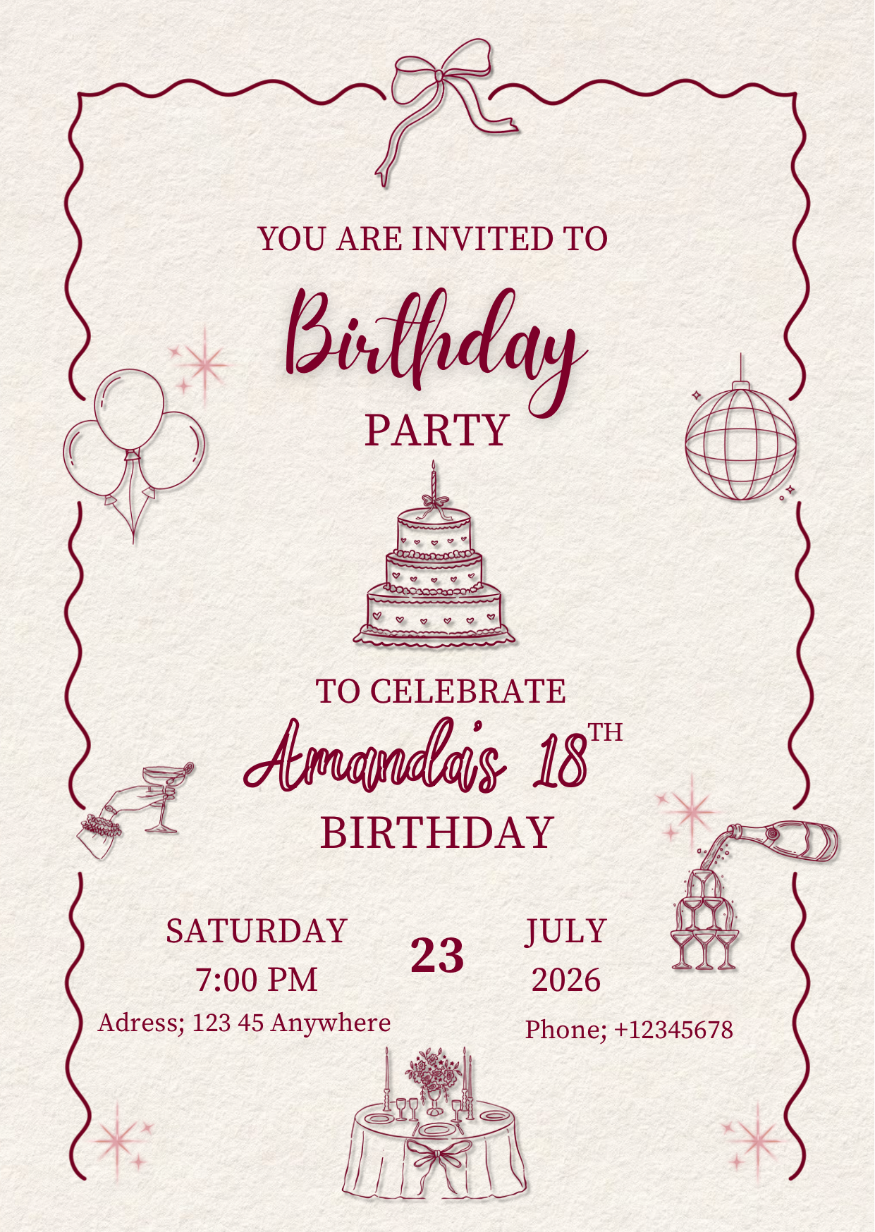 💌 Birthday Invitation Card